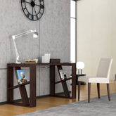 Maurice Solid Sheesham Wood Study Table (Plus, Walnut Finish)
